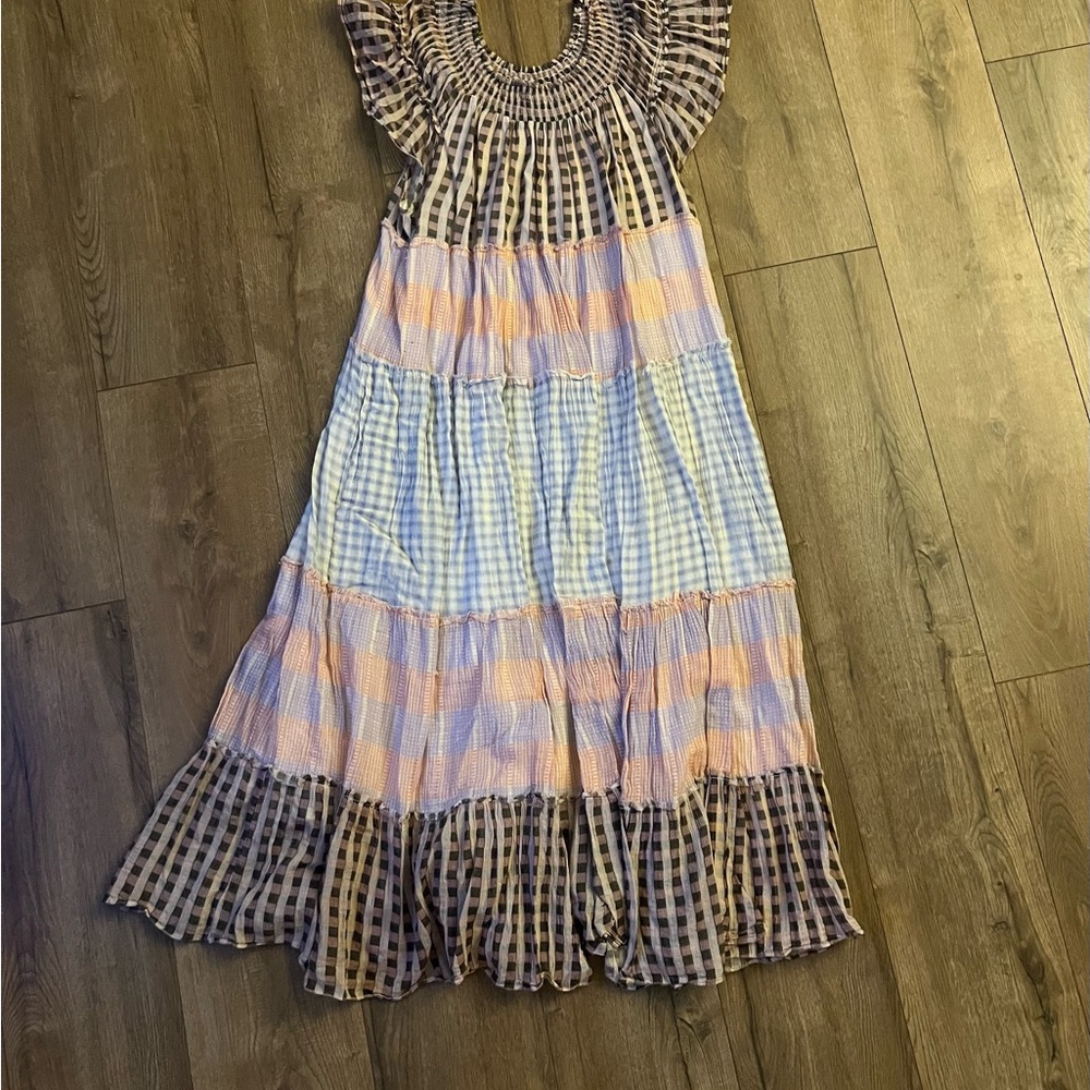 Free People Patchwork Dress in Multicolor